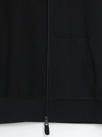LCW Kids Siyah Kapüşonlu Basic Uzun Kollu Kız Çocuk Fermuarlı Sweatshirt
