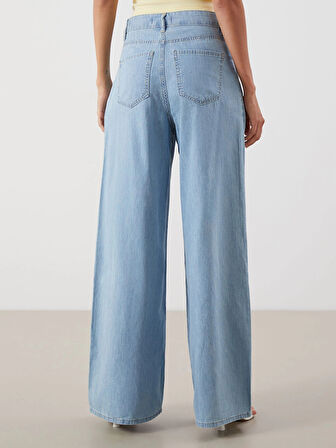 LCW Jeans Indigo Wideleg Kadın Jean Pantolon