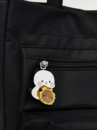 LCW ACCESSORIES Siyah Baskılı Kız Çocuk Omuz Çantası