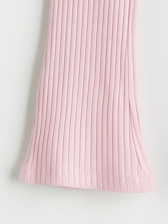 LCW Kids Pembe Beli Lastikli Kız Çocuk Tayt
