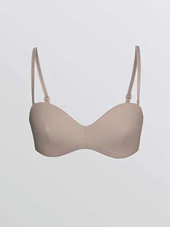 LCW DREAM Pembe Balenli Dolgusuz Düz Straplez Sütyen