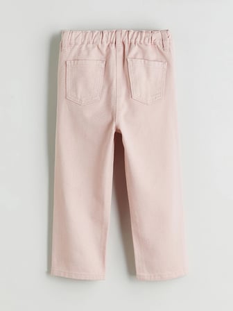 LCW Kids Pembe Beli Lastikli Kız Çocuk Pantolon