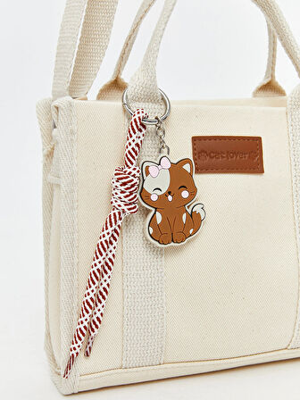 LCW ACCESSORIES Ekru Kanvas Kız Çocuk Omuz Çantası