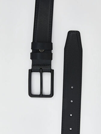 LCW ACCESSORIES Siyah Hakiki Deri Erkek Kemer