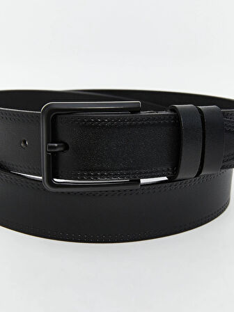 LCW ACCESSORIES Siyah Hakiki Deri Erkek Kemer