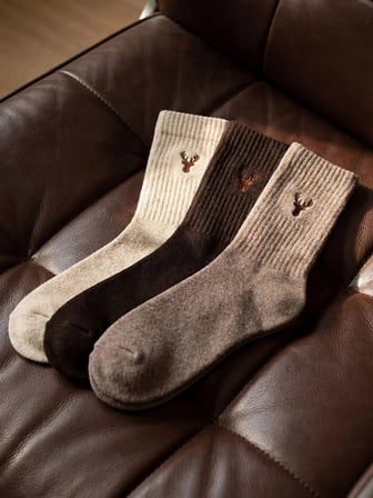LCW ACCESSORIES Bej Erkek Soket Havlu Çorap 3'lü