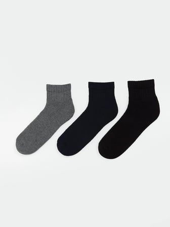 LCW ACCESSORIES Karışık Erkek Soket Havlu Çorap 3'lü