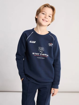 LCW Kids Lacivert Bisiklet Yaka Erkek Çocuk Eşofman Takımı