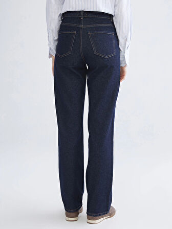 LCW Jeans Indigo Straight Fit Kadın Jean Pantolon