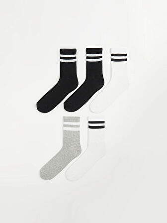LCW ACCESSORIES Karişik Çizgili Erkek Soket Çorap 5'li