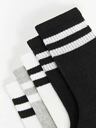 LCW ACCESSORIES Karişik Çizgili Erkek Soket Çorap 5'li