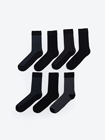 LCW ACCESSORIES Karişik Desenli Erkek Soket Çorap 7'li