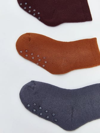 LCW Kids Yeşil Basic Erkek Çocuk Soket Çorap 5'li