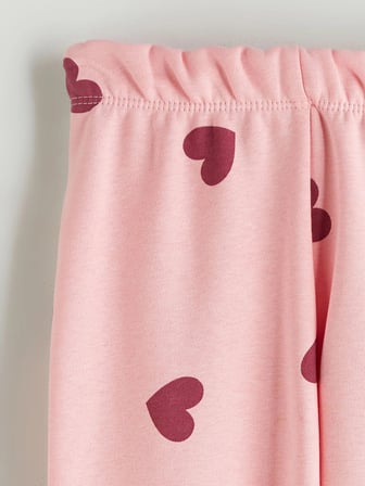 LCW Kids Pembe Beli Lastikli Kız Çocuk Jogger Eşofman Alt