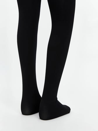LCW Kids Siyah Basic Kız Çocuk Termal Külotlu Çorap