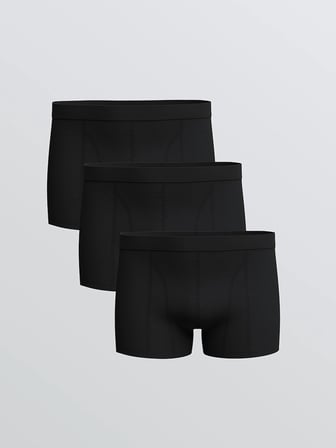 LC WAIKIKI Siyah Standart Kalıp Pamuklu Esnek Erkek Boxer 3'lü