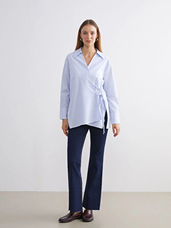 LCW Modest İndigo Flare Kadın Jean Pantolon