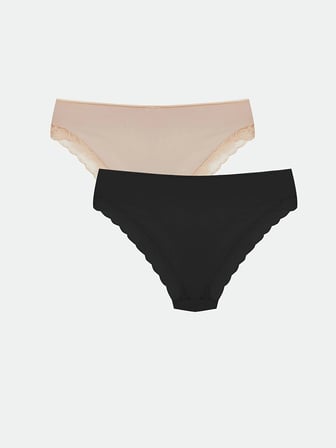 LCW DREAM Pembe Dantel Detaylı Bikini Külot 2'li