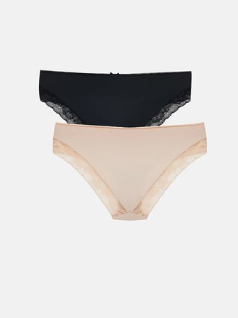 LCW DREAM Pembe Dantel Detaylı Bikini Külot 2'li