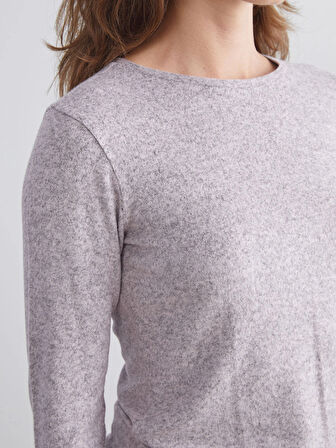 LCWAIKIKI Basic Pembe Bisiklet Yaka Kadın Body