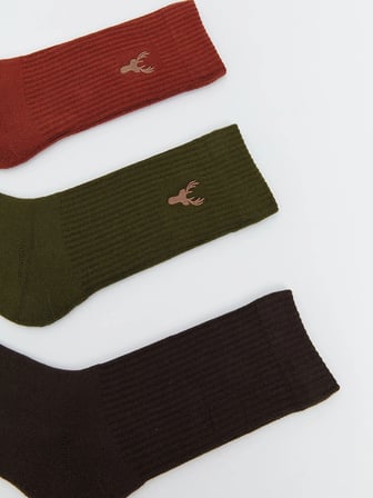 LCW ACCESSORIES Haki Erkek Soket Havlu Çorap 3'lü
