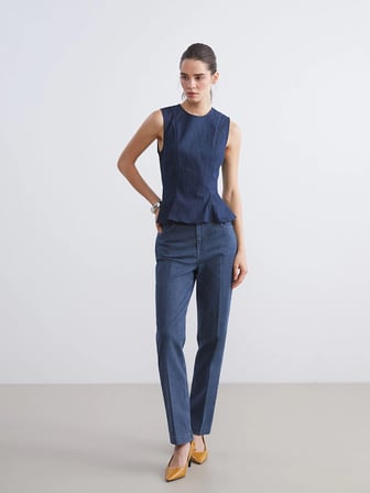 LCW Jeans Mavi Flare Kadın Jean Pantolon