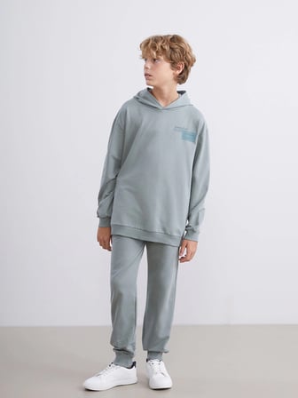 LCW Kids Yeşil Kapüşonlu Erkek Çocuk Eşofman Takım