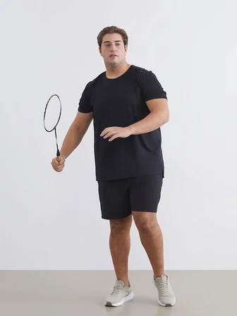 XSIDE ACTIVE Siyah Standart Kalıp Erkek Spor Şort
