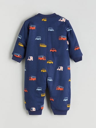 LCW baby Lacivert 2.5 Tog Bisiklet Yaka Uzun Kollu Erkek Bebek Uyku Tulumu