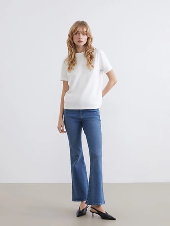 LCW Jeans İndigo Flare Kadın Jean Pantolon