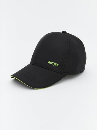 LCW ACCESSORIES Siyah Nakışlı Erkek Çocuk Kep Şapka