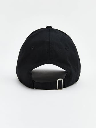 LCW ACCESSORIES Siyah New York Nakışlı Kadın Kep Şapka