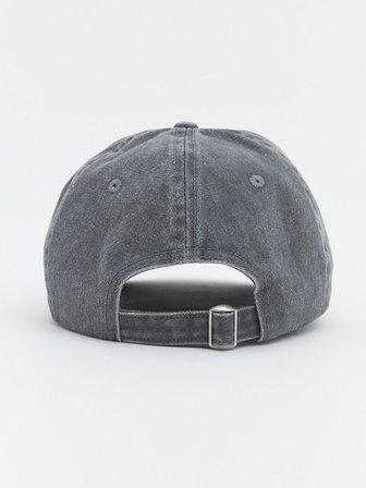 LCW ACCESSORIES Gri New York Nakışlı Kadın Kep Şapka