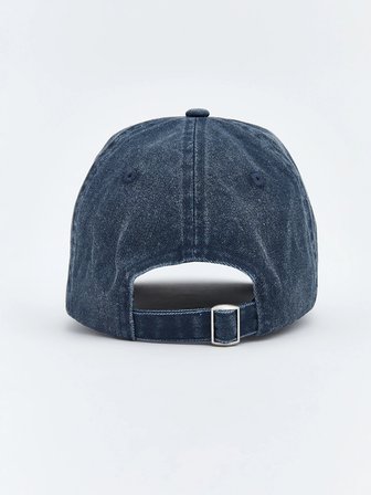 LCW ACCESSORIES Mavi Yazı Nakışlı Kadın Kep Şapka