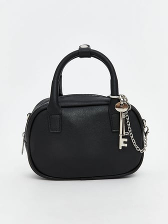 LCW ACCESSORIES Siyah Deri Görünümlü Kadın El Çantası