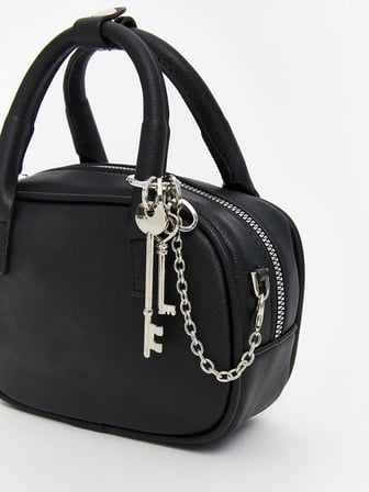 LCW ACCESSORIES Siyah Deri Görünümlü Kadın El Çantası