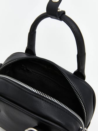 LCW ACCESSORIES Siyah Deri Görünümlü Kadın El Çantası