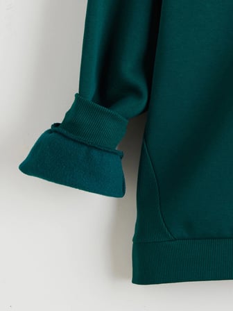 LCW Kids Yeşil Kapüşonlu Erkek Çocuk Sweatshirt
