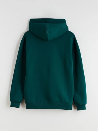 LCW Kids Yeşil Kapüşonlu Erkek Çocuk Sweatshirt