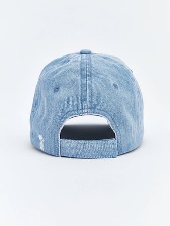 LCW ACCESSORIES Mavi Nakışlı Kız Çocuk Kep Şapka