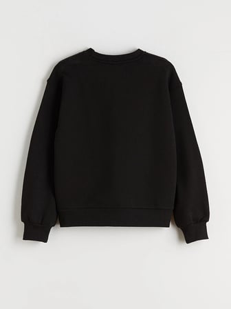 LCW Kids Ekru Bisiklet Yaka Çiçekli Kız Çocuk Sweatshirt 2'li