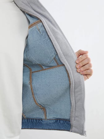 LCW Jeans İndigo Standart Kalıp Kapüşonlu Erkek Jean Mont