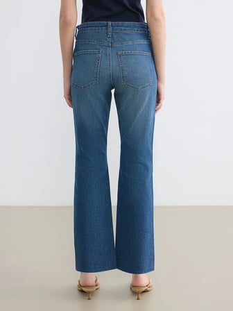 LCW Jeans İndigo Crop Flare Kadın Jean Pantolon