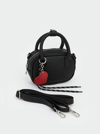 LCW ACCESSORIES Siyah Deri Görünümlü Kadın El Çantası