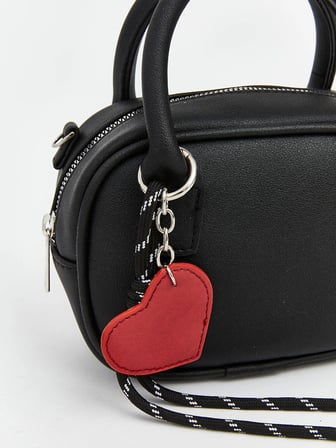 LCW ACCESSORIES Siyah Deri Görünümlü Kadın El Çantası
