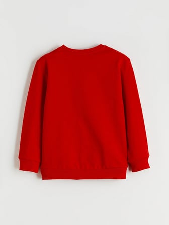 LCW Kids Kırmızı Bisiklet Yaka Erkek Çocuk Sweatshirt