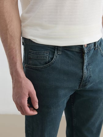 LCW Jeans Yeşil 779 Regular Fit Erkek Jean Pantolon