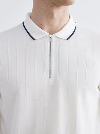 LCWAIKIKI Classic Beyaz Polo Yaka Erkek Tişört