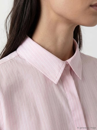 LCW EVERYDAY Pembe Çizgili Kadın Gömlek Tunik