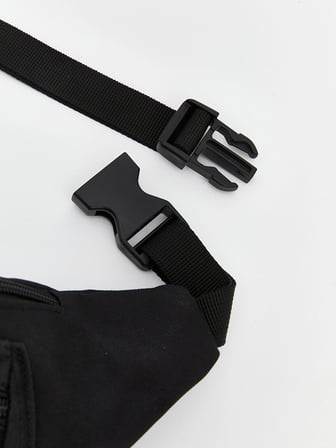 LCW ACCESSORIES Siyah Çift Fermuarlı Erkek Bel Çantası